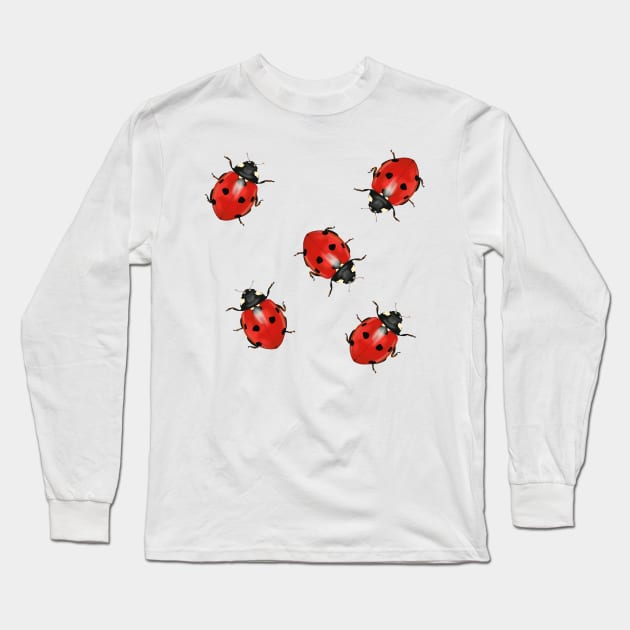 Big ladybugs Long Sleeve T-Shirt by JakoRila